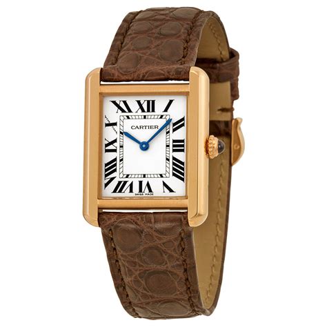 cartier women's tank watch leather band|cartier tank must interchangeable strap.